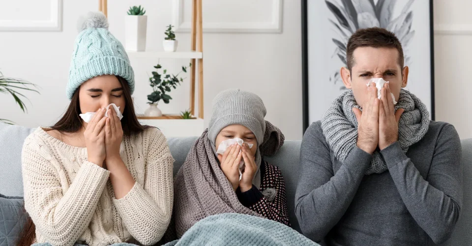 Famille malade de la grippe - CCM-Online